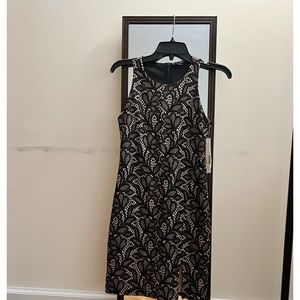 Aqua lace dress with slit